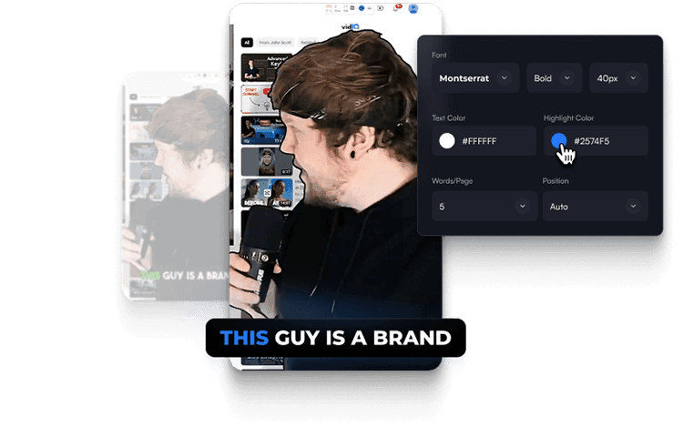 Caption styling options