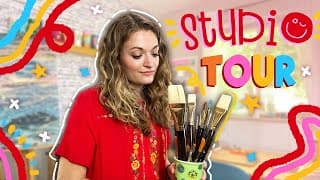 my honest *kinda messy* art studio tour ✨2021✨